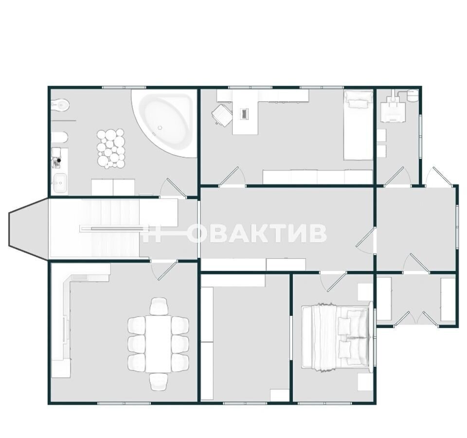 дом р-н Новосибирский п Сосновка ул Лесопильная 75 Кубовинский сельсовет, Новосибирск фото 32