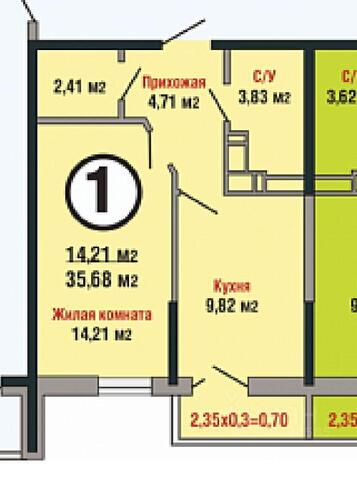 квартира р-н Прикубанский ул Душистая 60/2 Молодёжный фото