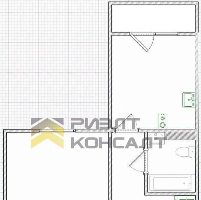 квартира г Омск р-н Кировский ул. Б. Г. Шаронова, 19 фото 8