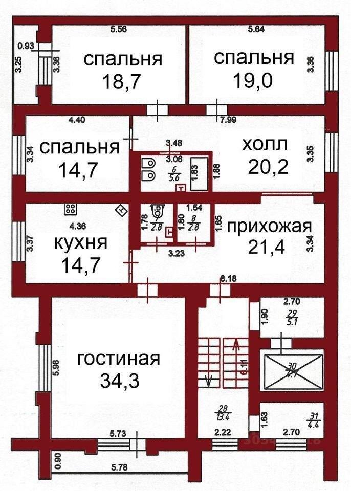 квартира г Краснодар р-н Западный ул Красных Партизан 248 фото 9