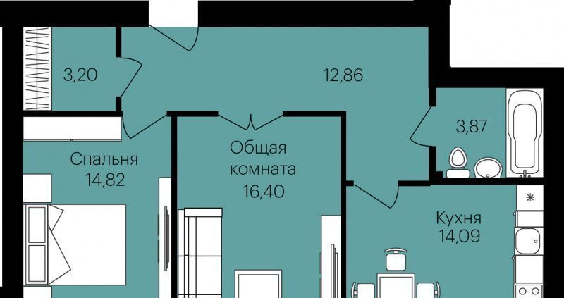 квартира г Саранск р-н Октябрьский ул Юрия Святкина 4 фото 1