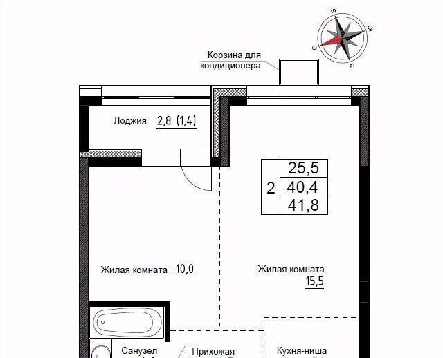 квартира р-н Надеждинский п Новый ул Ленина 6с/1 фото 1