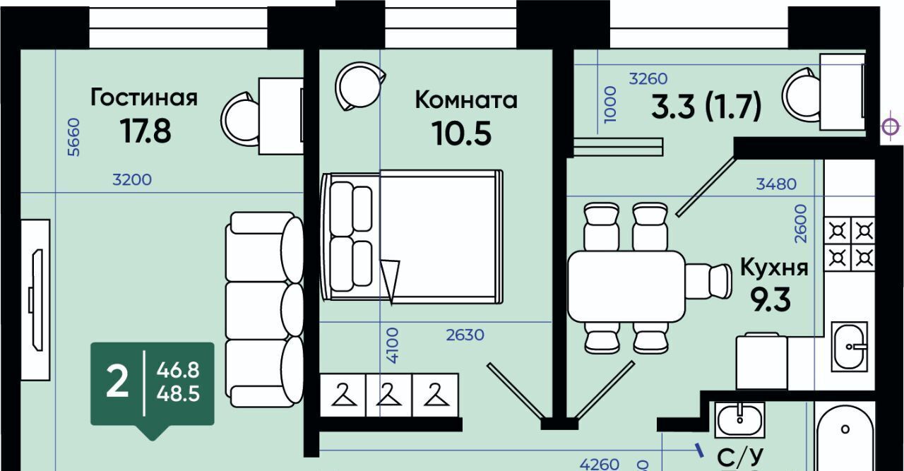 квартира г Батайск ул Олимпийское Кольцо 36к/13 фото 1