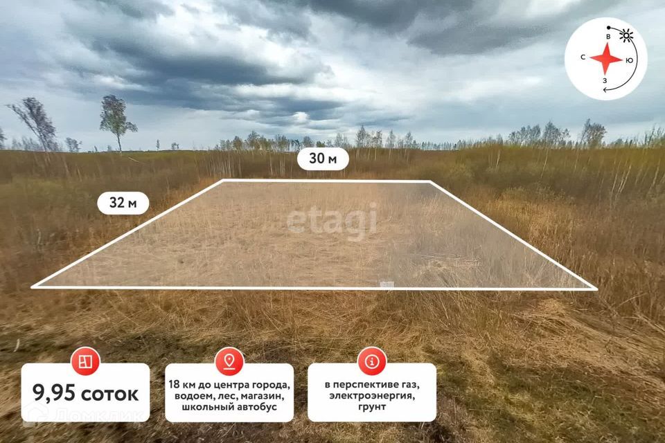 земля г Тюмень городской округ Тюмень, садоводческое некоммерческое товарищество Большое Царёво-2 фото 1