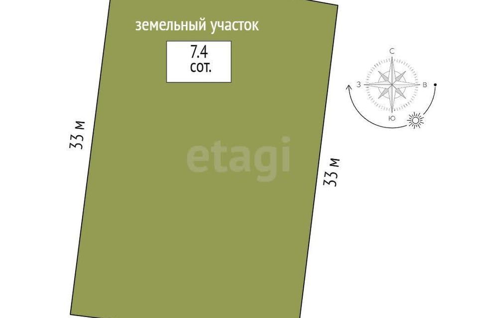 земля г Тюмень снт Приозерное Солнечная улица, Тюменский район фото 1