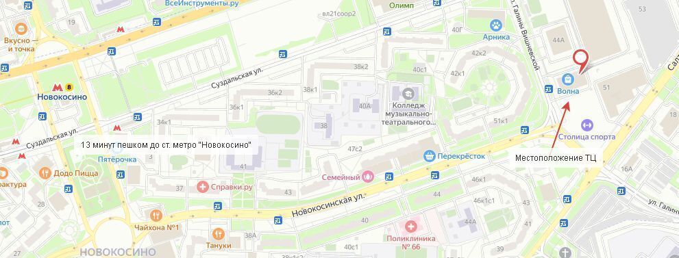 торговое помещение г Москва метро Новокосино ул Салтыковская 49а муниципальный округ Новокосино фото 3