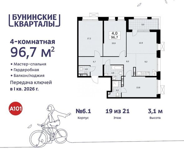 ЖК Бунинские Кварталы 6/1 метро Коммунарка метро Бунинская аллея ТиНАО фото