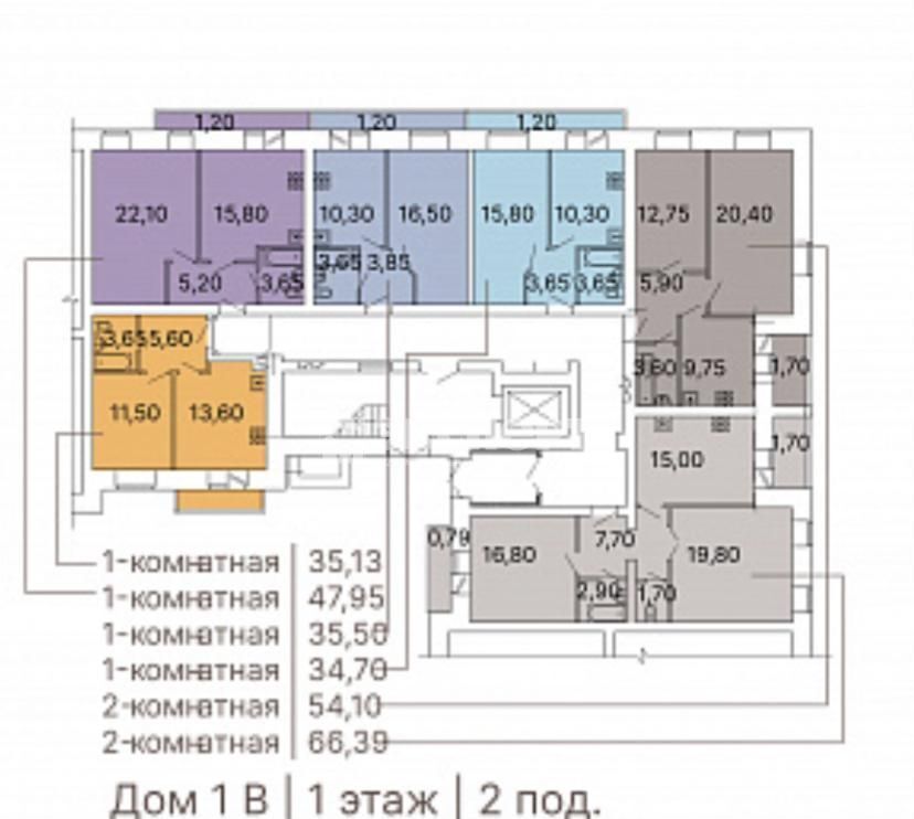 квартира г Казань р-н Кировский Яшьлек ул Маршрутная 1 ЖК «Каштан» лит. А фото 3