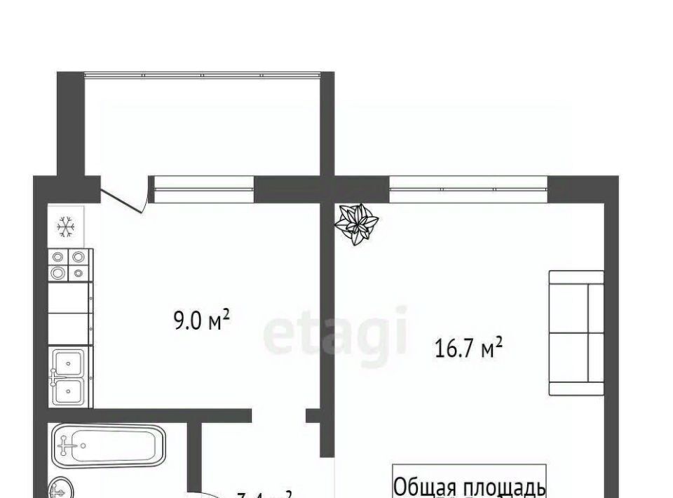 квартира г Новосибирск ул Титова 240/1 Площадь Маркса фото 9