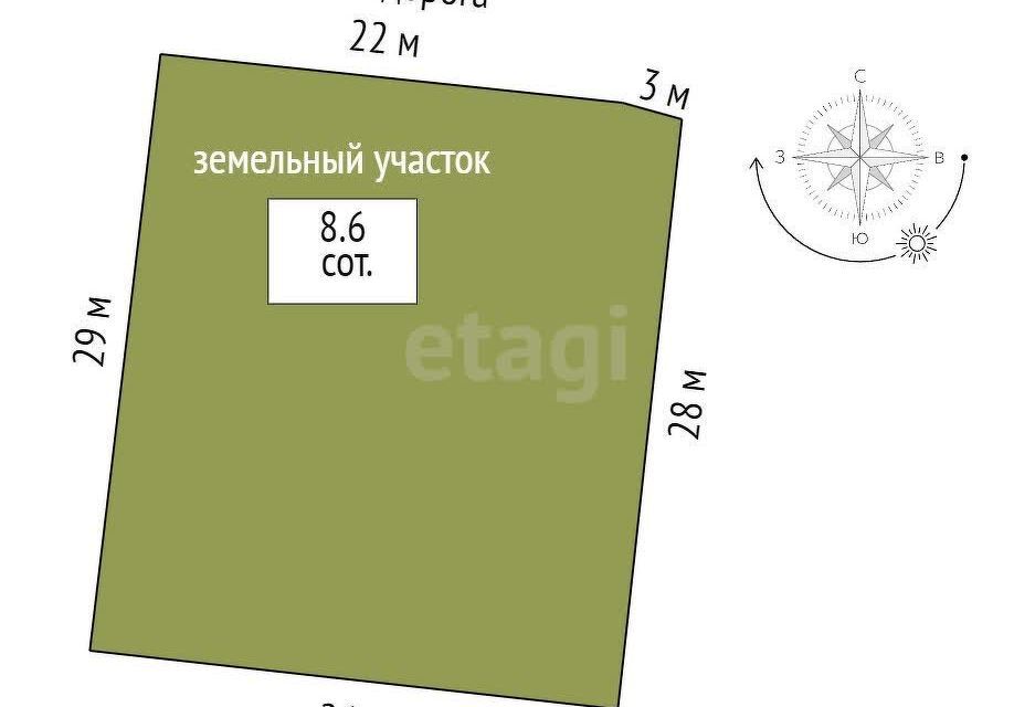 земля р-н Тюменский с Кулаково коттеджный посёлок Зелёные Холмы фото 6