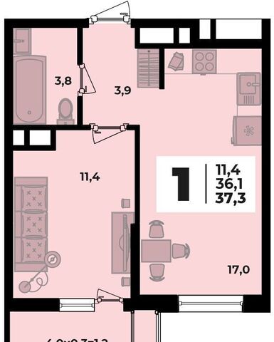 ул Бжедугская 2 блок-секция 2, Яблоновский, д. 47 фото