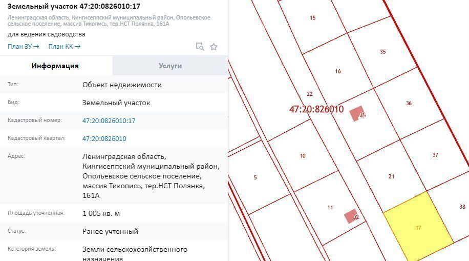 земля р-н Кингисеппский массив Тикопись снт Полянка ул Восточная Опольевское сельское поселение, Кингисепп фото 2