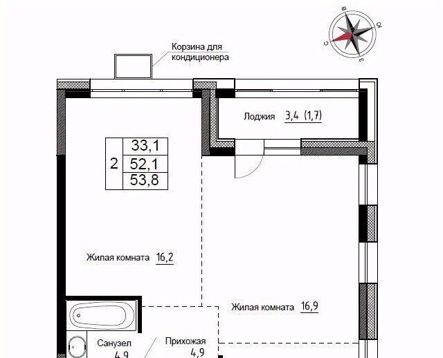 квартира р-н Надеждинский п Новый ул Ленина 6с/2 фото 1