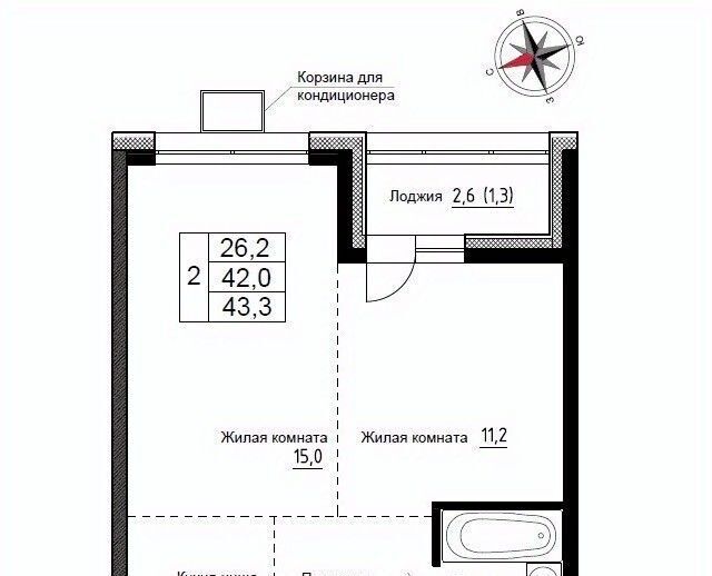 квартира р-н Надеждинский п Новый ул Ленина 6с/2 фото 1