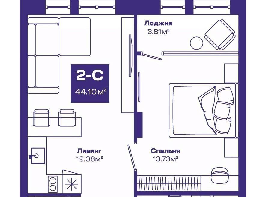 квартира р-н Новосибирский рп Краснообск ЖК «Базилик» Студенческая фото 1