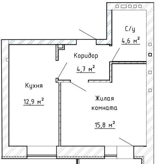 квартира г Тольятти р-н Автозаводский 14А квартал ул 40 лет Победы ЖК «Greenwood» фото 4