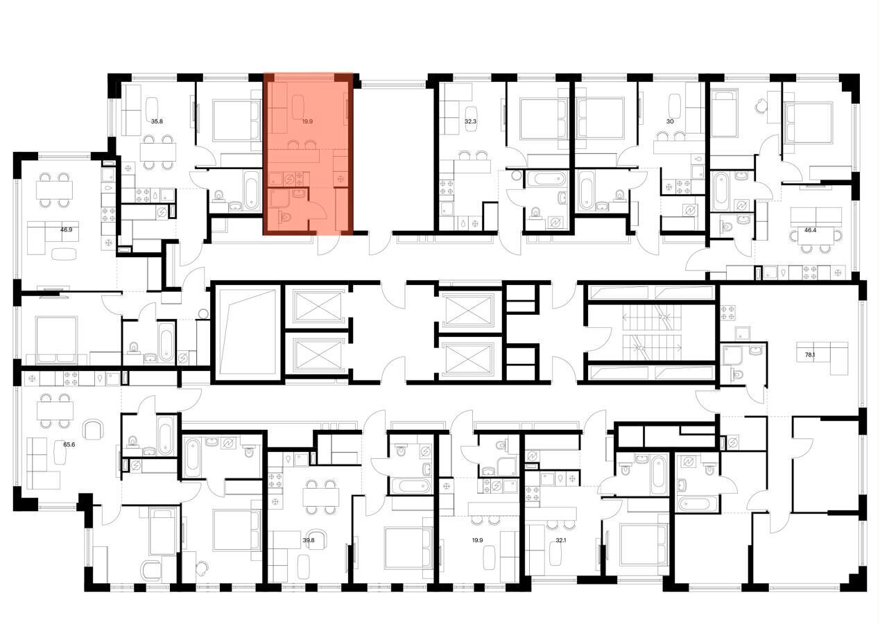 квартира г Москва метро Кунцевская ул Ивана Франко корп. 3 фото 2