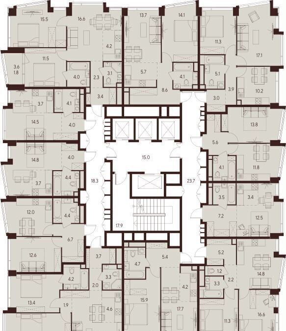 квартира г Москва метро Зорге ул Куусинена 21а ЖК «INDY TOWERS (Инди Тауэрз)» вл. 21 фото 2