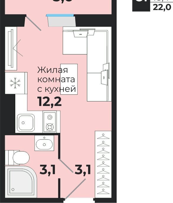 квартира р-н Новосибирский с Криводановка ул Шоссейная с 1, Площадь Гарина-Михайловского фото 1