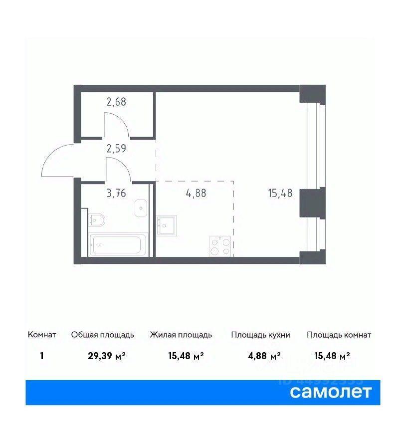 квартира г Москва метро Раменки ЗАО ул Московская 5 железная дорога, с 36, Московская область фото 1