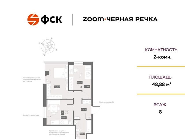 Выборгская сторона Черная Речка Апарт-комплекс «Zoom Черная Речка» лит. А фото