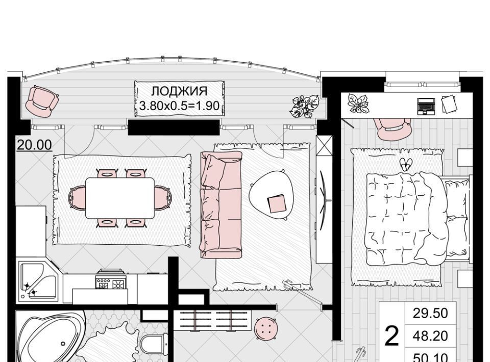 квартира р-н Анапский г Анапа проезд Межсанаторный 20к фото 1