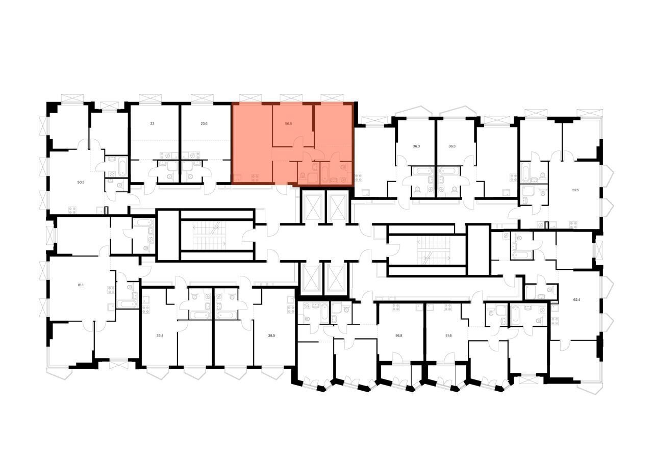 квартира г Москва метро Озерная ул Никулинская з/у 33 А/Б, корп. 4. 5 фото 2