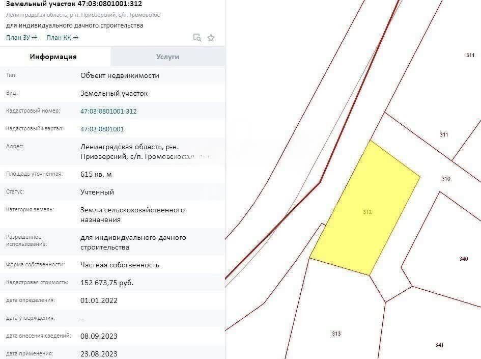 земля р-н Приозерский п Саперное Трасса Сортавала, 9799 км, 41К-156 фото 3