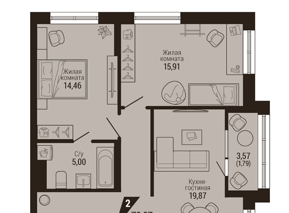 квартира г Екатеринбург Динамо Центральный Дом 7 жилрайон фото 1