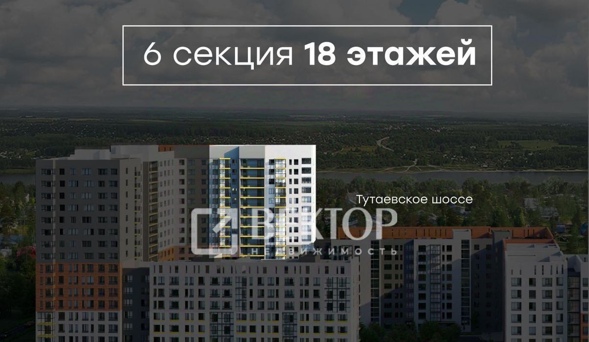 квартира г Ярославль р-н Дзержинский проезд 2-й Брагинский 10 фото 4