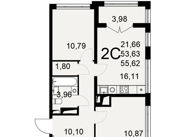 р-н Привокзальный дом 2 ЖК «Сегодня» секц. 1, стр. 73 фото