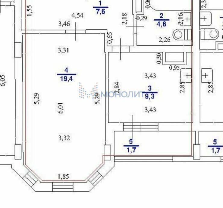 квартира г Нижний Новгород р-н Приокский Пролетарская ул Академика Сахарова 115к/1 ЖК «Цветы» фото 1