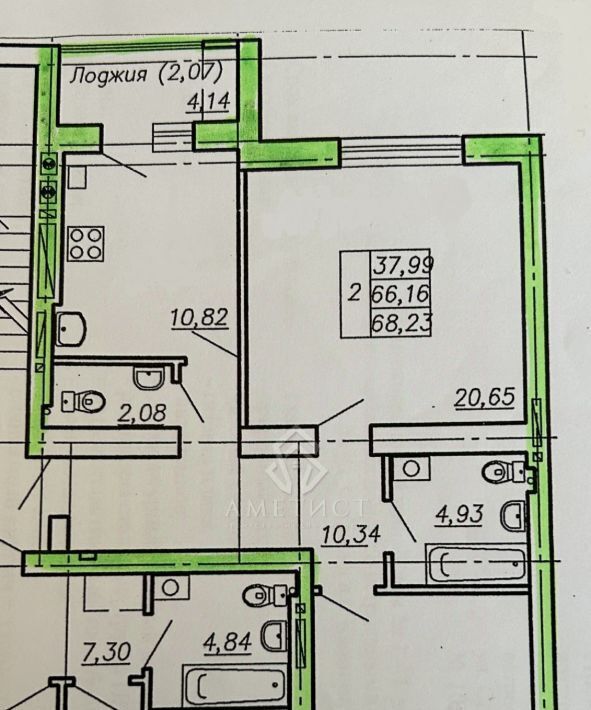 квартира г Калининград р-н Ленинградский ул Согласия 34 фото 2