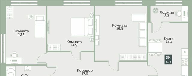 мкр 3-й п Заозерный ЖК «Районы-Кварталы» жилрайон фото