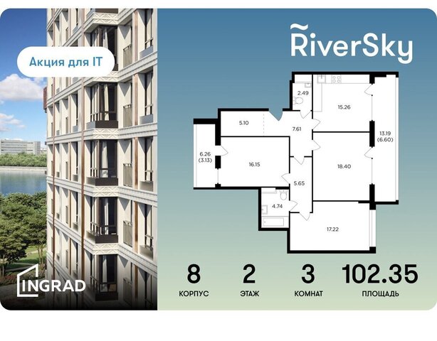 ул Виктора Маслова 2 ЖК RiverSky муниципальный округ Даниловский фото