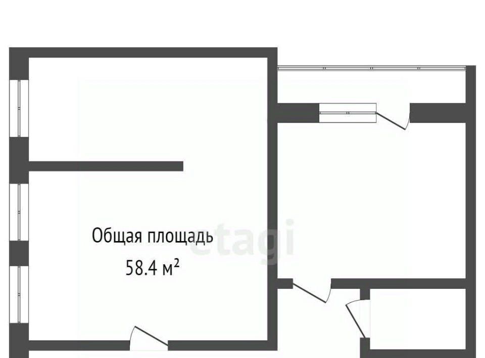 квартира г Прокопьевск р-н Рудничный ул. Надежды Крупской, 12 фото 19