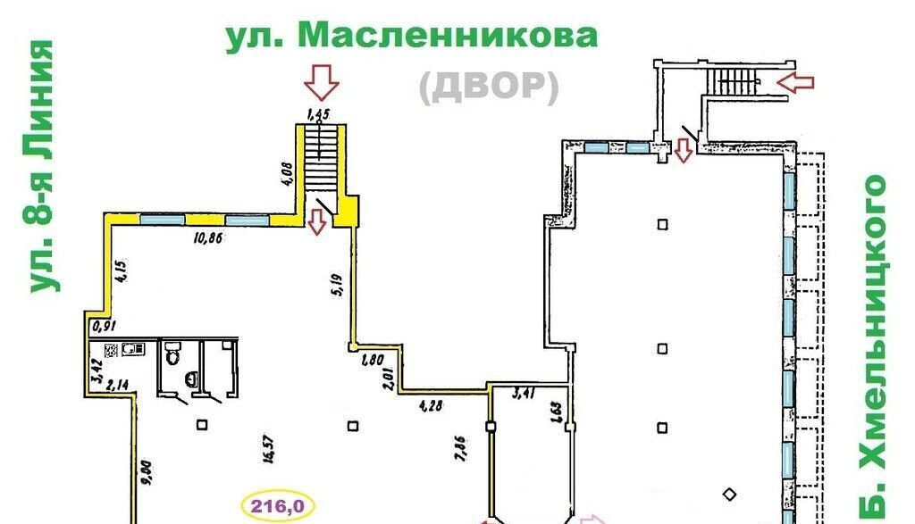 торговое помещение г Омск р-н Октябрьский ул Маяковского 97 фото 35