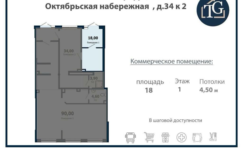 свободного назначения г Санкт-Петербург метро Ломоносовская р-н Невский наб Октябрьская 34к/2 фото 2