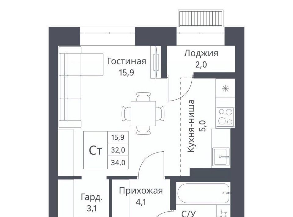 квартира г Новосибирск Заельцовская ЖК Дежнёв фото 1