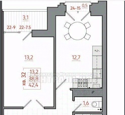 квартира р-н Смоленский д Киселевка ул Раздольная 6 Смоленский муниципальный округ, Козинское с пос фото 2