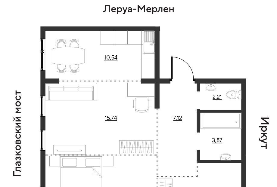 квартира г Иркутск р-н Свердловский ул Набережная Иркута 25 Затон кв-л фото 1