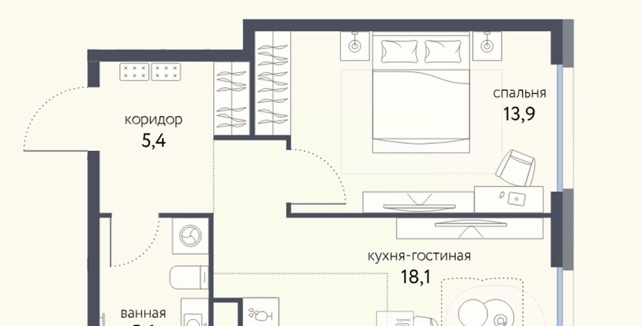 квартира г Москва метро Бульвар Рокоссовского ЖК «Сиреневый парк» фото 2