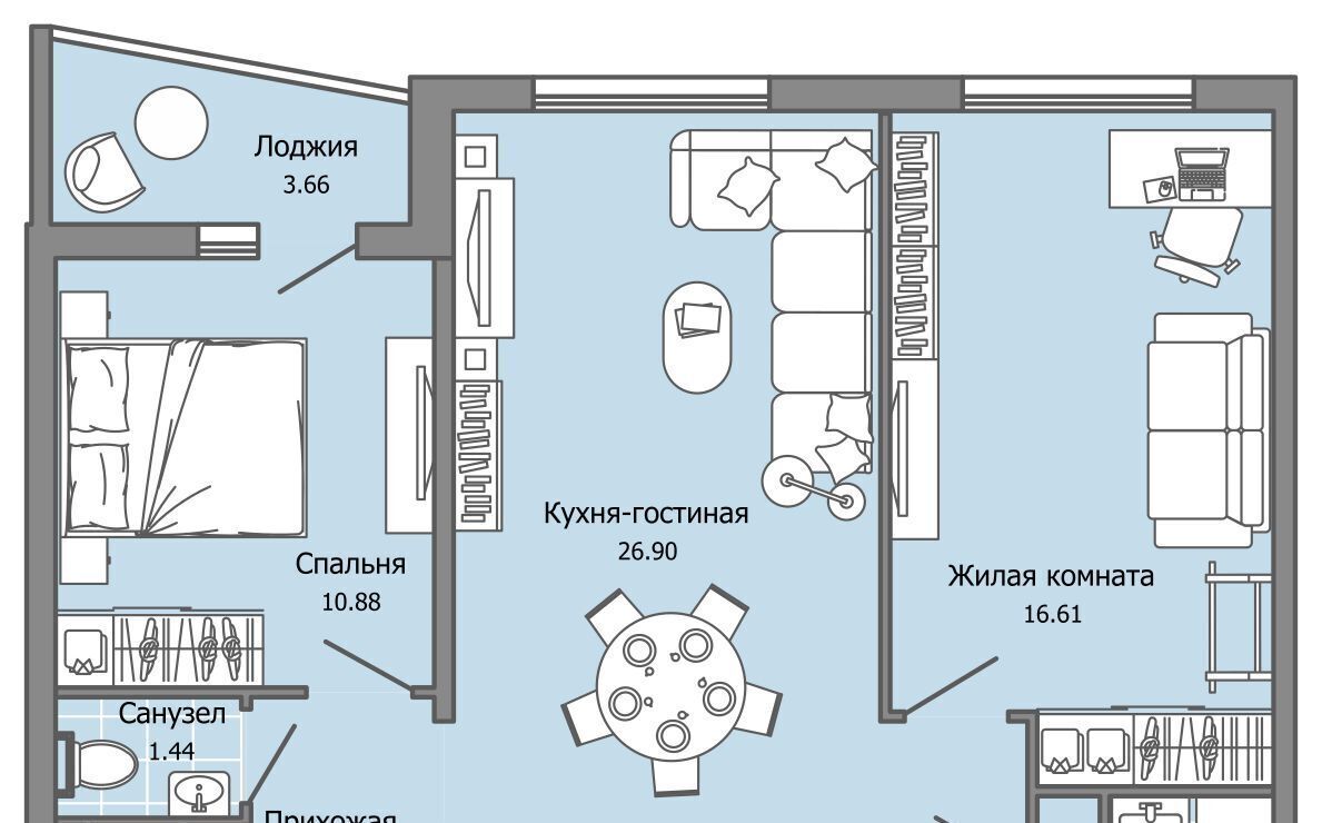 квартира г Ульяновск р-н Засвияжский ул Юго-Западная 18 фото 1