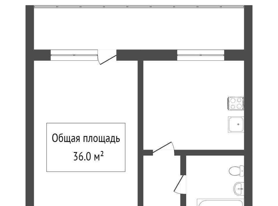 квартира г Томск р-н Октябрьский ул Вокзальная 2 фото 19