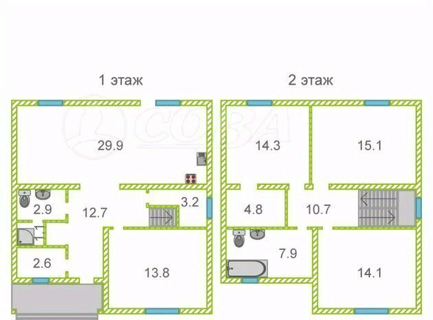 дом р-н Тюменский с Кулаково фото 9