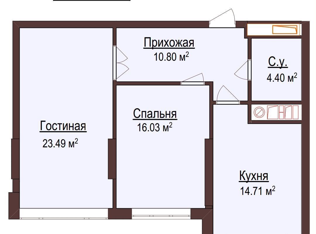 квартира г Нальчик ул Тарчокова 131в 0 фото 17