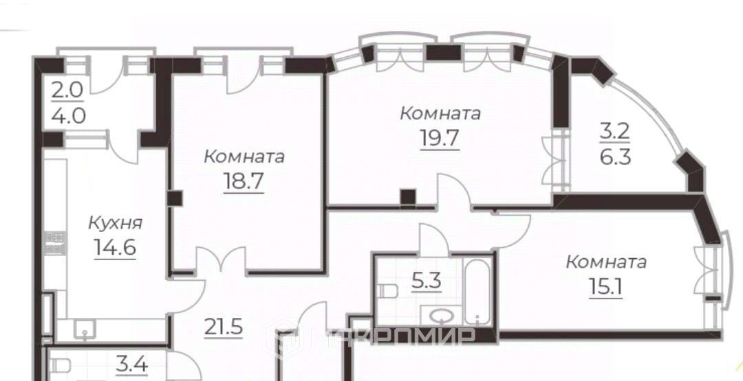 квартира г Санкт-Петербург метро Московская ул Гастелло 7 фото 2