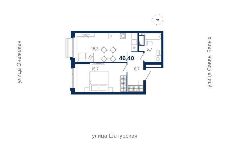 квартира г Екатеринбург р-н Октябрьский Ботаническая Южный ЖК «Атлас Ауро» жилая экосистема фото 1