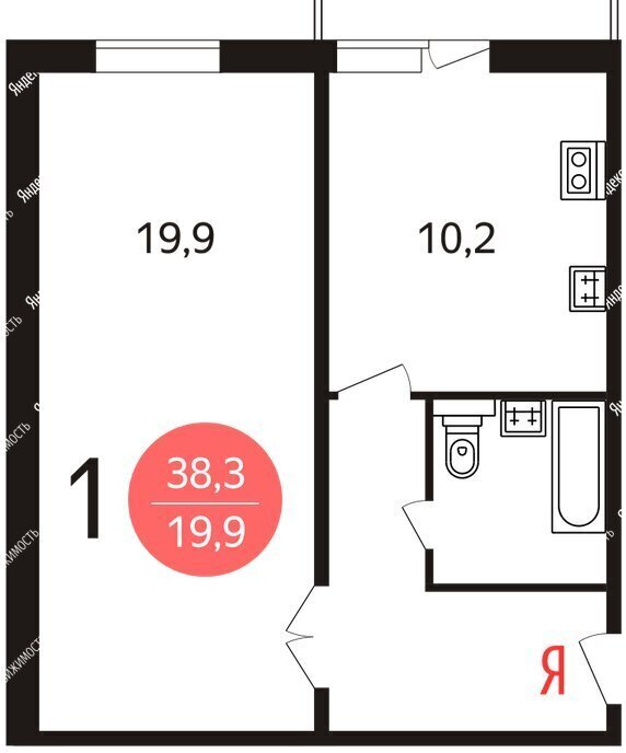 квартира г Москва метро Кантемировская ул Москворечье 4к/6 фото 12