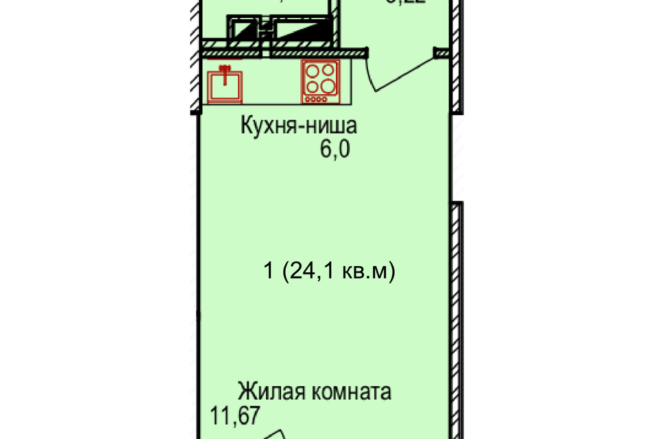 квартира г Новосибирск р-н Кировский ул Пригородная 30 городской округ Новосибирск фото 1